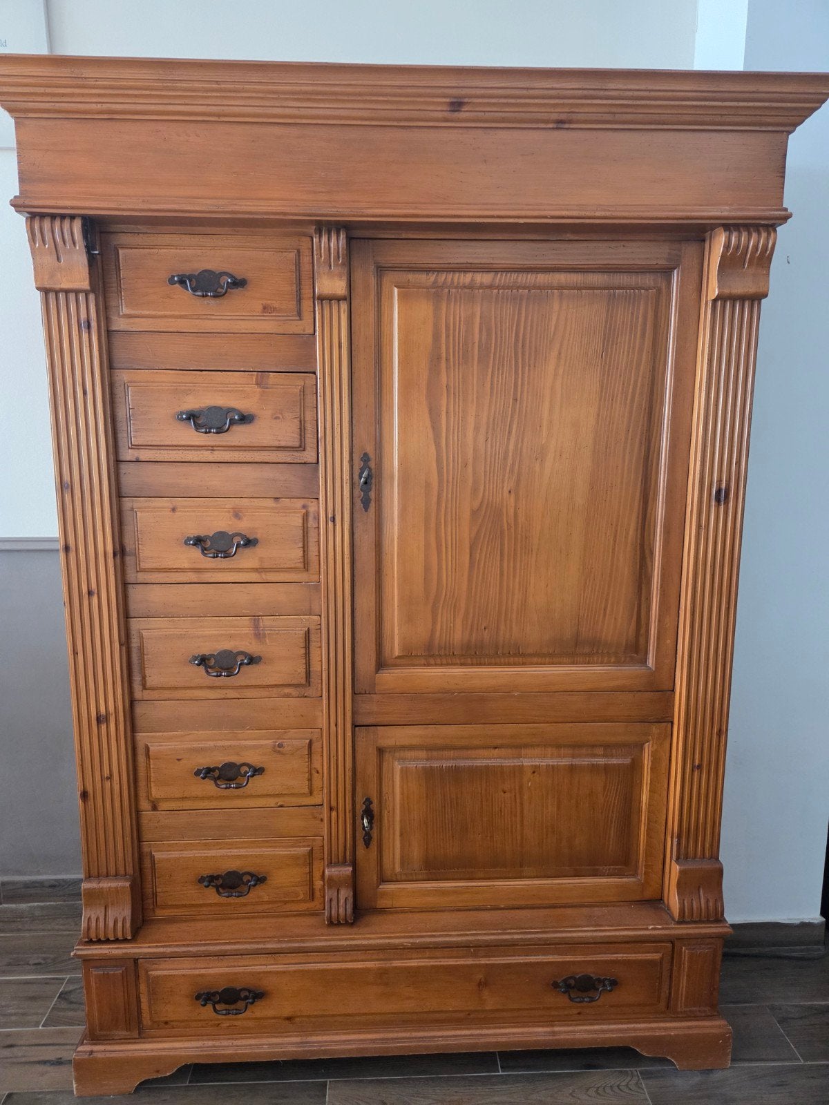 Grenen mooie kast, Antiek en Kunst, Ophalen