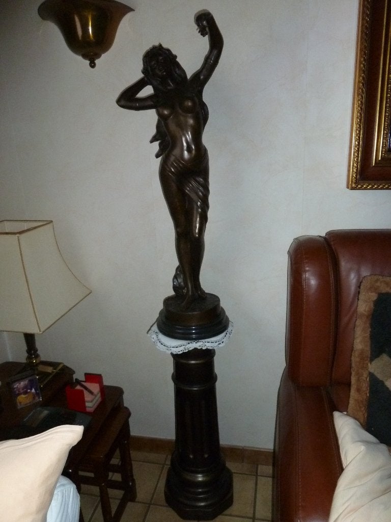 groot bronzen beeld, Antiquités & Art, Antiquités | Bronze & Cuivre, Bronze, Enlèvement