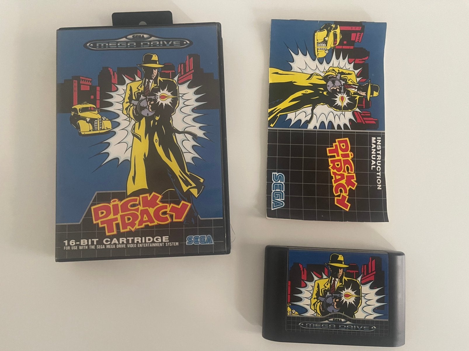 Dick Tracy PAL Sega Megadrive, Enlèvement, Utilisé