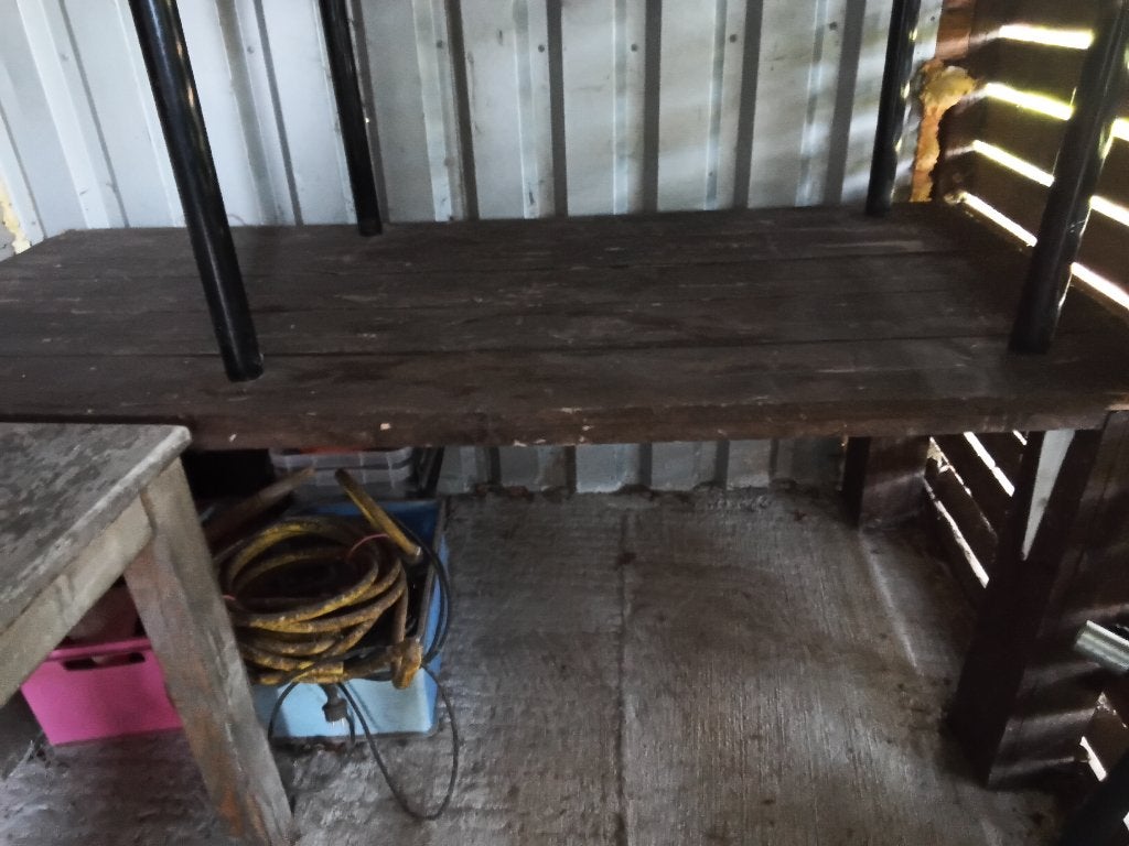Tuintafel, Jardin & Terrasse, Tables de jardin, Enlèvement, Comme neuf, Rectangulaire, Bois