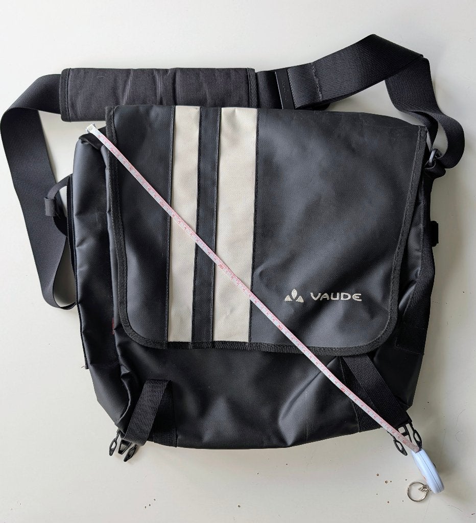 Sac messenger VAUDE Albert M Noir Blanc, Enlèvement ou Envoi, Comme neuf, Noir, Autres marques