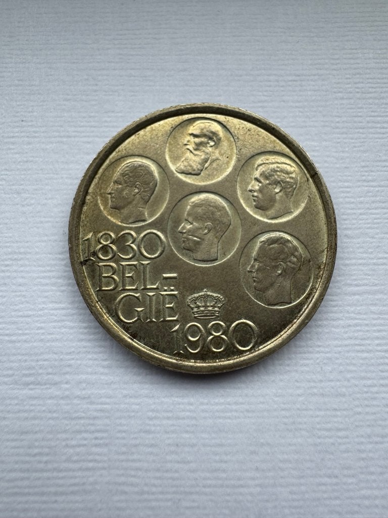 Belgique - 500 francs 1830-1980, Timbres & Monnaies, Monnaies | Belgique, Enlèvement ou Envoi, Monnaie en vrac, Argent, Plaqué argent