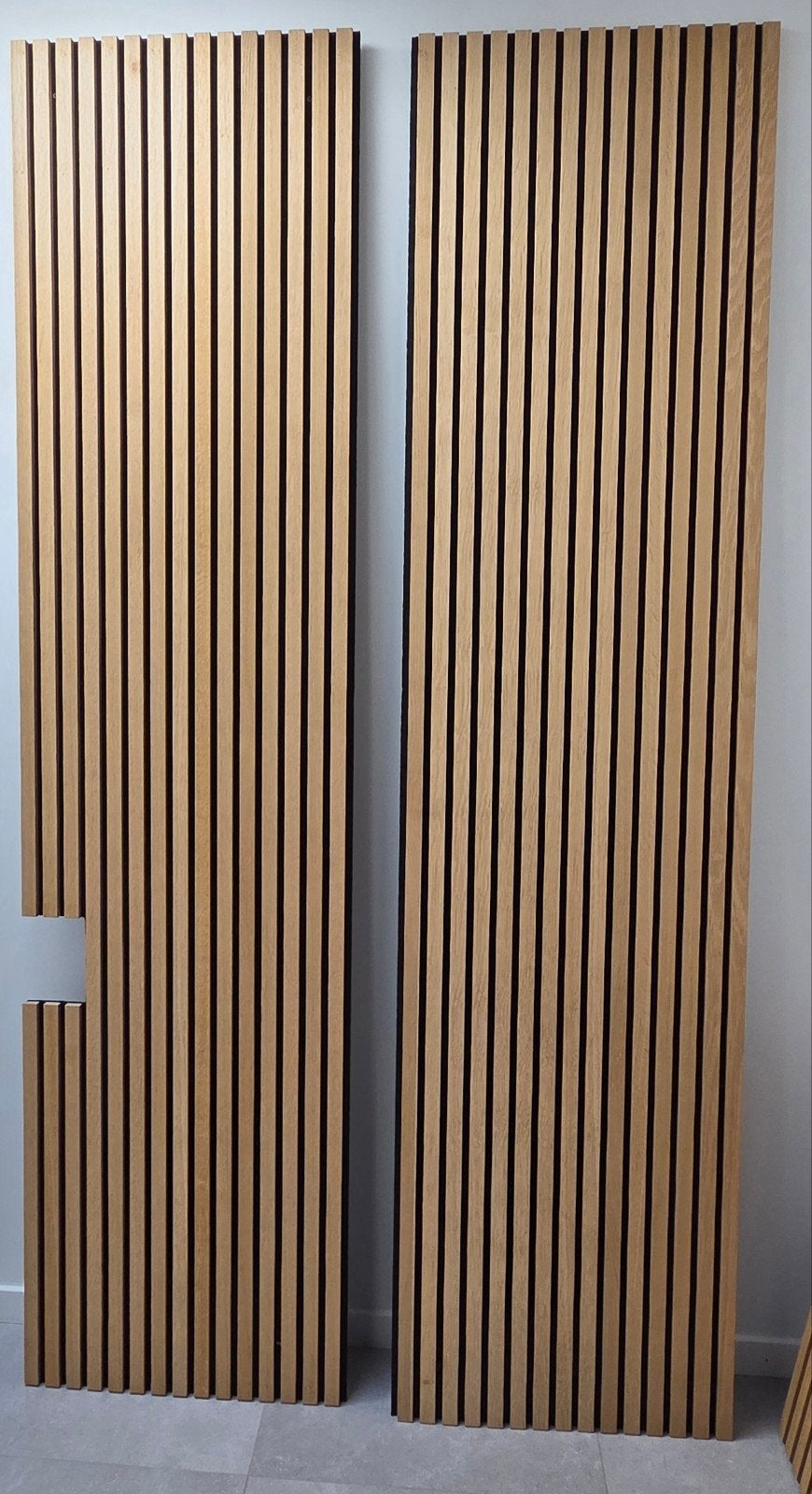 Akoestische wandpanelen licht hout 4 stuks, Huis en Inrichting, Ophalen, Zo goed als nieuw