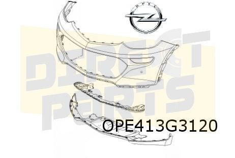 Opel Ampera-e (7/17 - 7/20) versteviging voorbumperspoiler O, Neuf, -, Opel, -