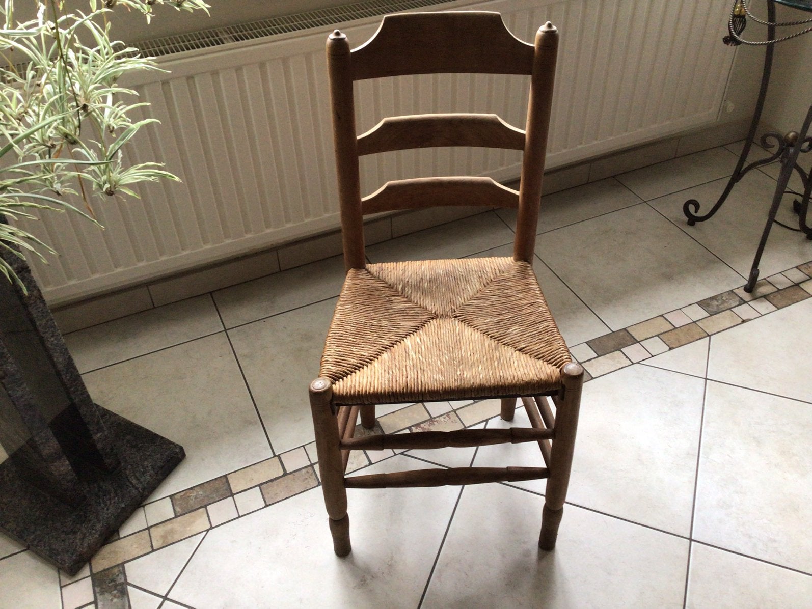 Eiken kinderstoel landelijke stijl, Huis en Inrichting, Ophalen, Bruin, Eén, Hout
