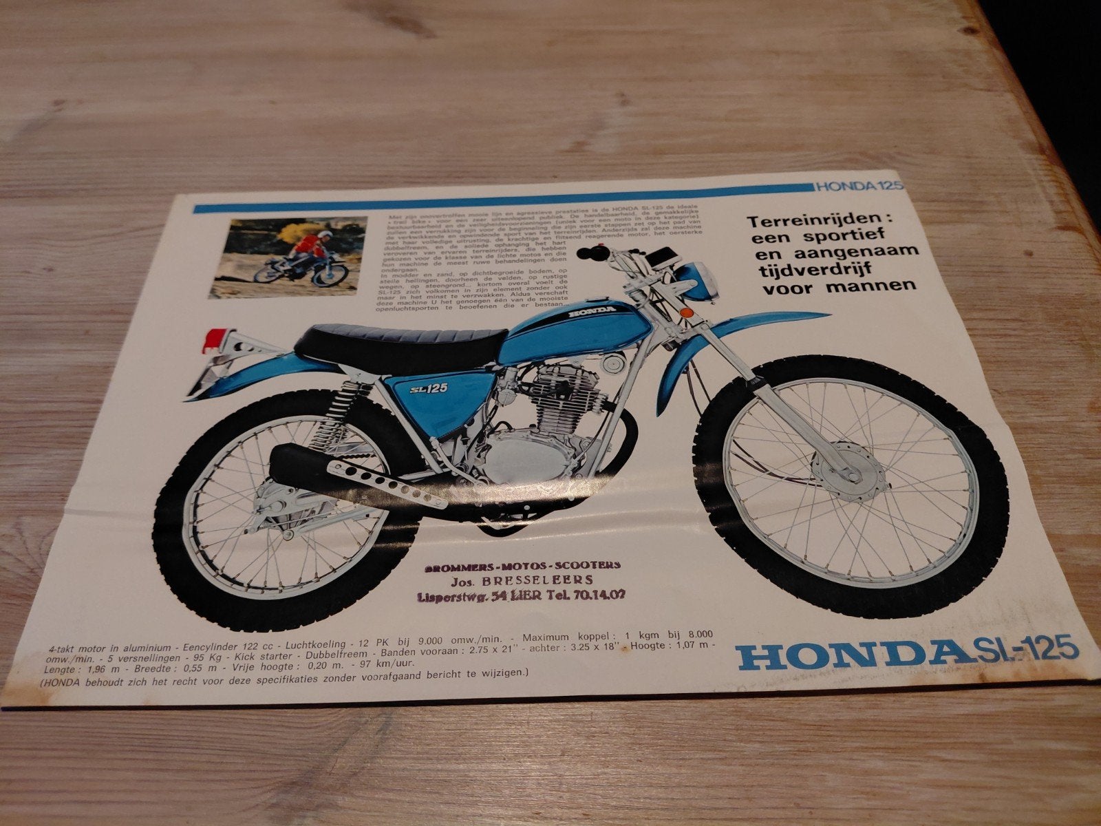 honda sl125 folder, Motos, Enlèvement, Honda