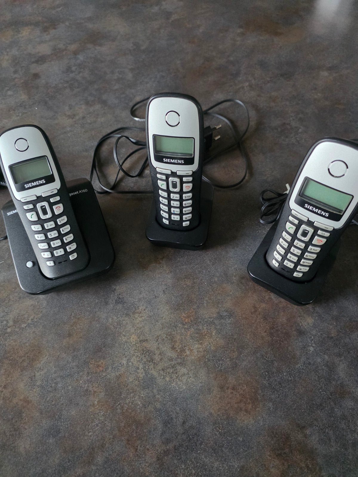 Siemens draagbare telefoonset, Ophalen of Verzenden, Zo goed als nieuw, 3 handsets