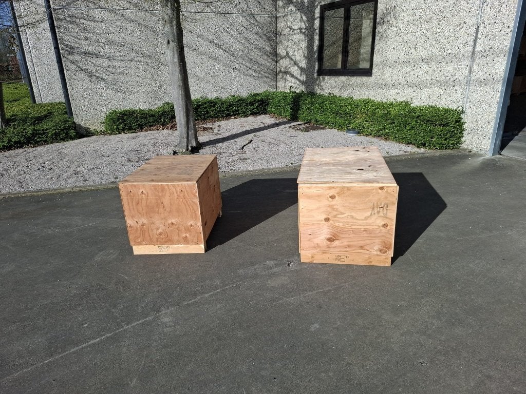 houten kisten, opbergkist, dierenhok, Dieren en Toebehoren, Ophalen of Verzenden, Zo goed als nieuw, Hok, 75 tot 110 cm