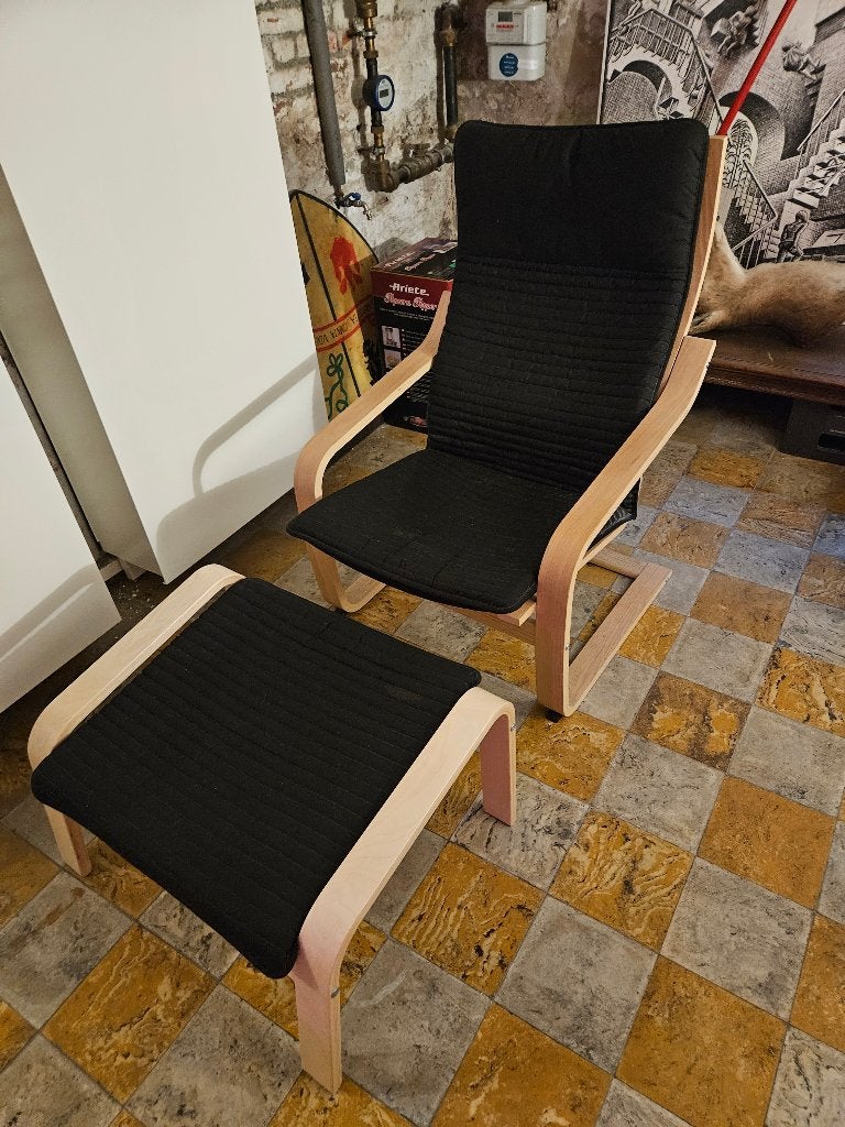 Ikea Poäng fauteuils (3 stuks, ook per stuk te koop), Maison & Meubles, Fauteuils, 100 à 125 cm, Comme neuf, Enlèvement, Ikea Poäng
