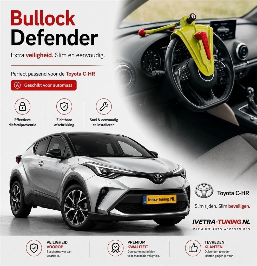 Stuurslot Toyota C-HR | Beveiliging Toyota CH-R | Bullock, Enlèvement ou Envoi, Neuf