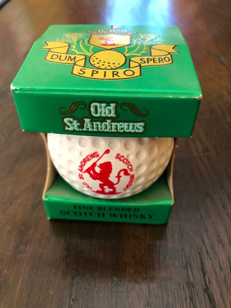 Vintage golfbal st andrews gevuld met whisky, Enlèvement, Neuf