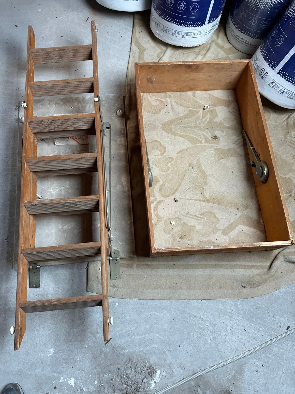 Zoldertrap, Enlèvement, Utilisé, Escalier
