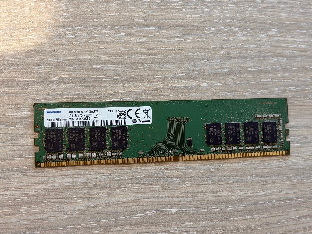6x 8GB DDR4 1Rx8 PC4-2666V (prijs per stuk), Gebruikt, DDR4, 8 GB, Ophalen of Verzenden