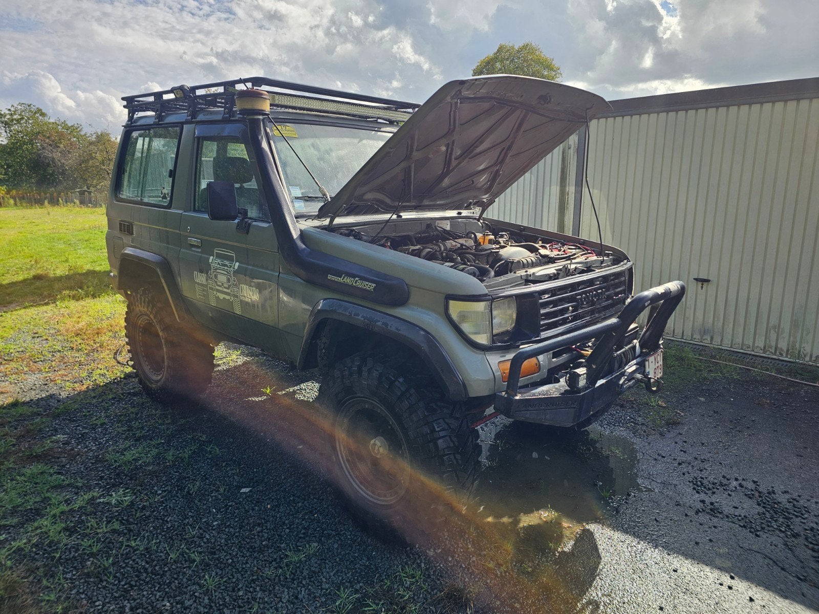 toyota landcruizer lj70 2gen, Auto's, Beige, 4 cilinders, Particulier, 2 zetels