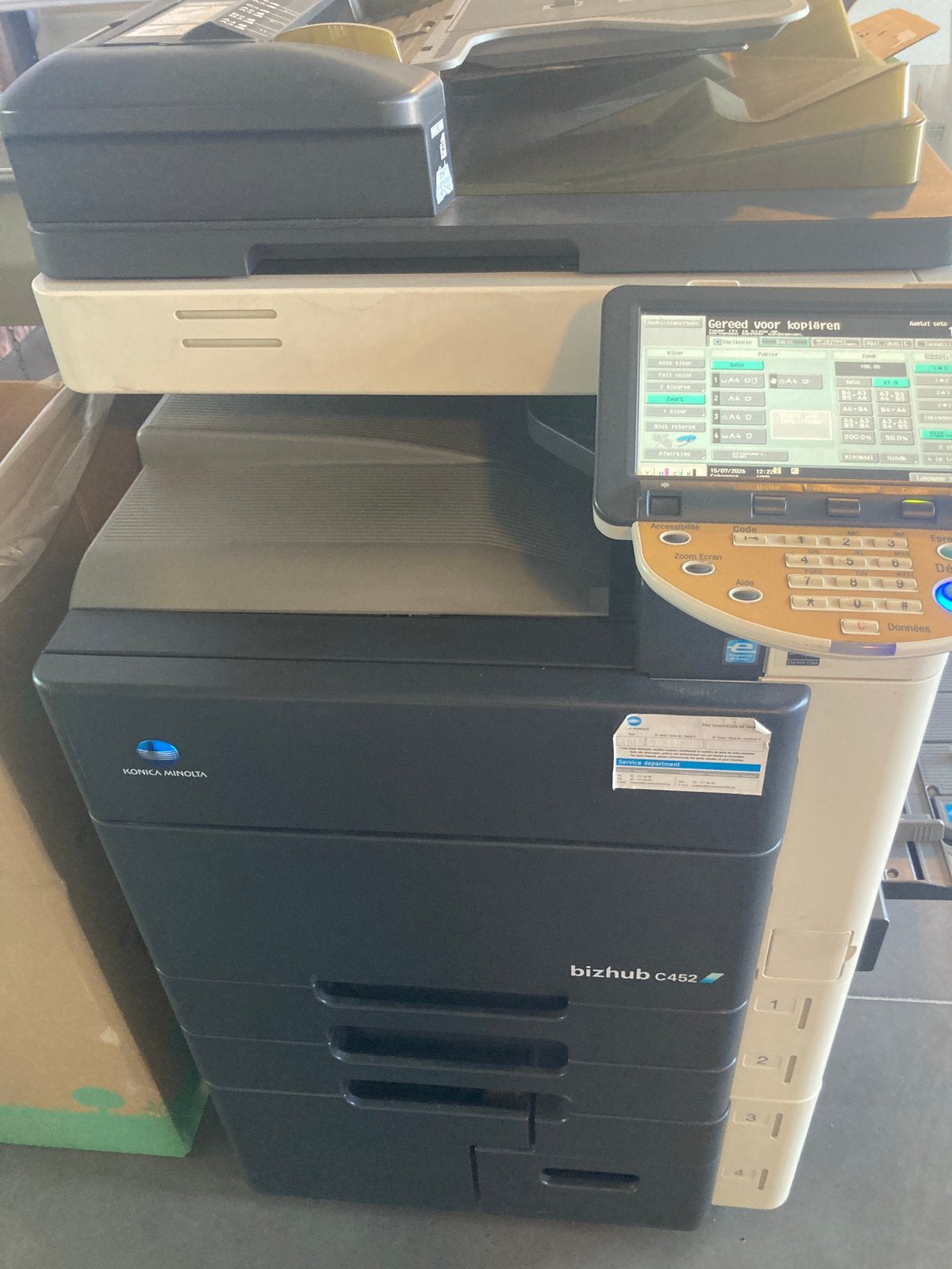 Print kopieer machine c452 minolta bizhub, Computers en Software, Printers, Ophalen, Gebruikt, All-in-one, Ingebouwde Wi-Fi