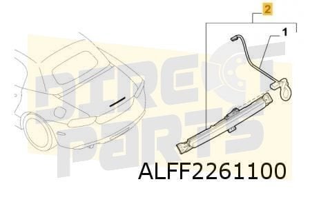 Fiat 124 Spider derde remlicht Origineel! 6000615223, Auto-onderdelen, -, Verzenden, -, Nieuw