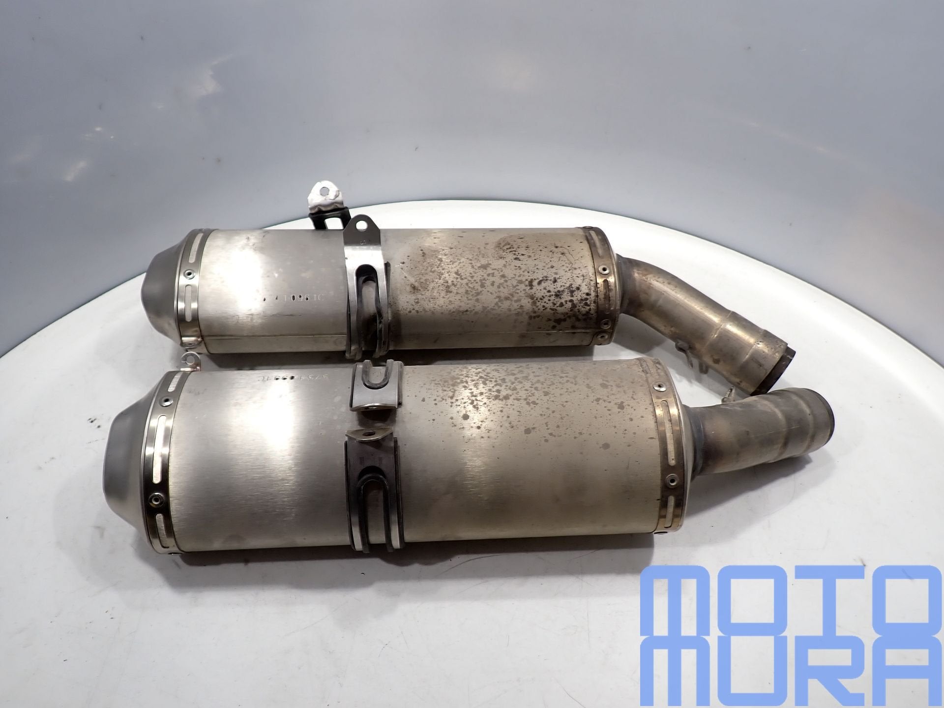 Ducati 848 1098 1198 2007 - 2013 uitlaat demper uitlaten uit, Motoren, Onderdelen | Ducati, Gebruikt, -, -, Ophalen of Verzenden