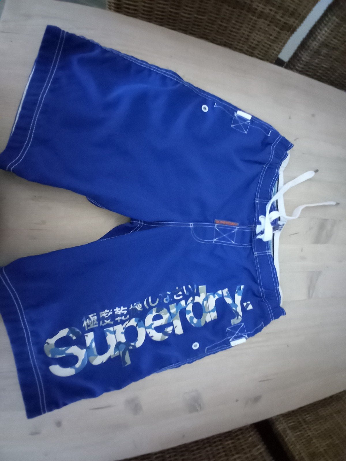 Superdry zwemshort ZGAN MT XXL koningsblauw, Enlèvement ou Envoi, Short de bain