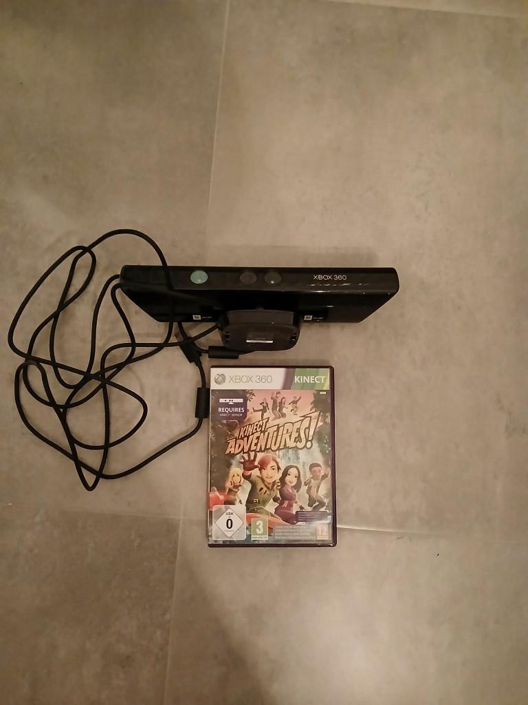 xbox360 Kinect zwarte/witte camera + game, Ophalen of Verzenden, Gebruikt