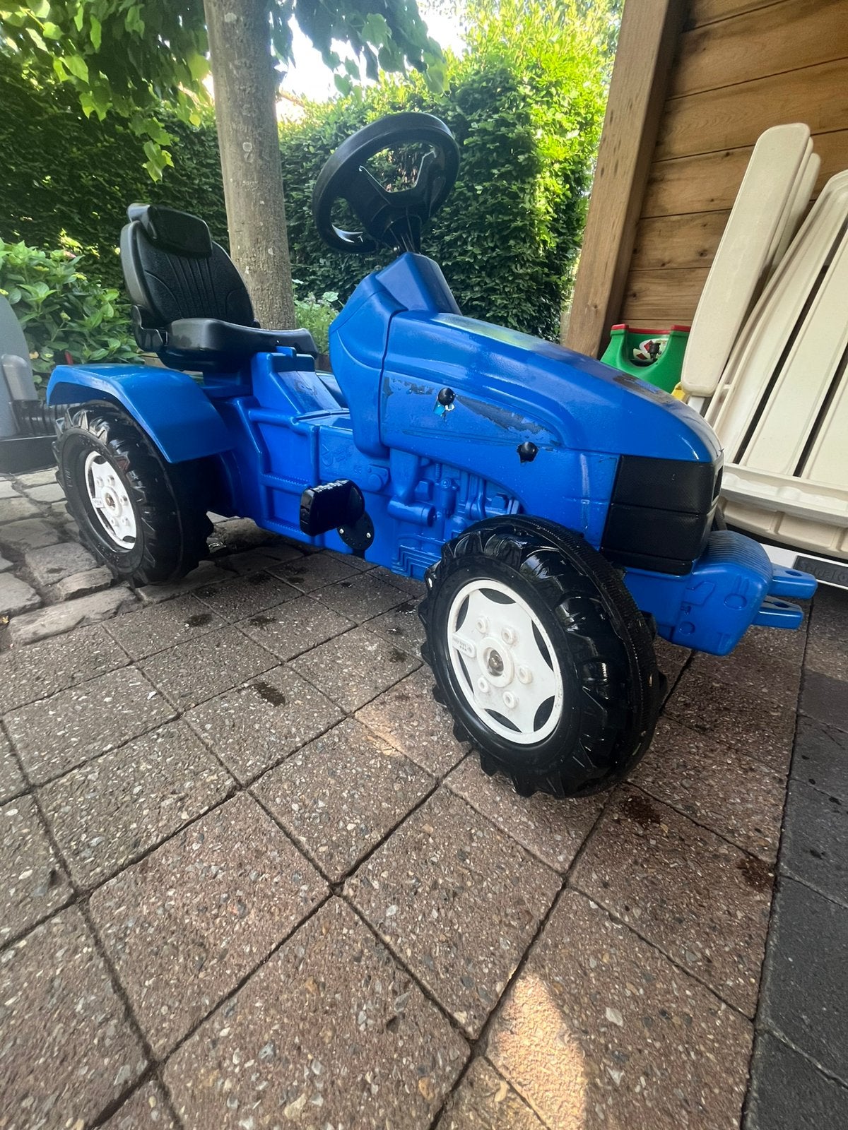 New Holland Traptractor + Giertank + Kiepkar (€100), Kinderen en Baby's, Ophalen, Gebruikt, Met kar of aanhanger