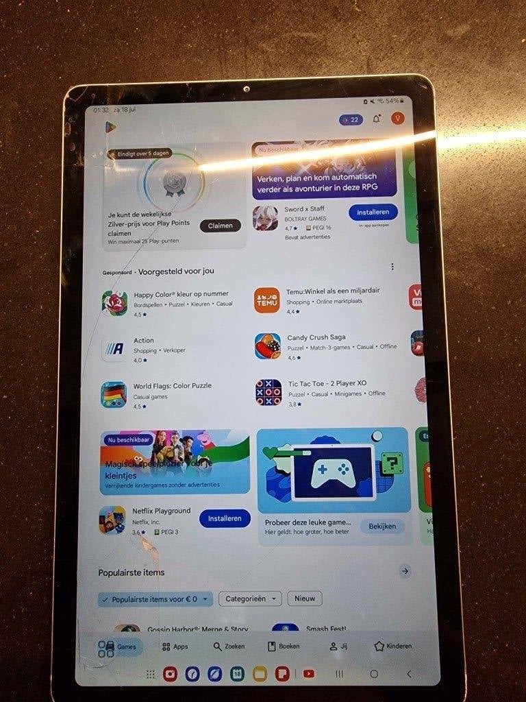 Samsung Galaxy Tab S6 Lite 26,4cm(10.4")Wi-Fi BLAUW, Computers en Software, Android Tablets, Ophalen, Samsung Galaxy, Wi-Fi