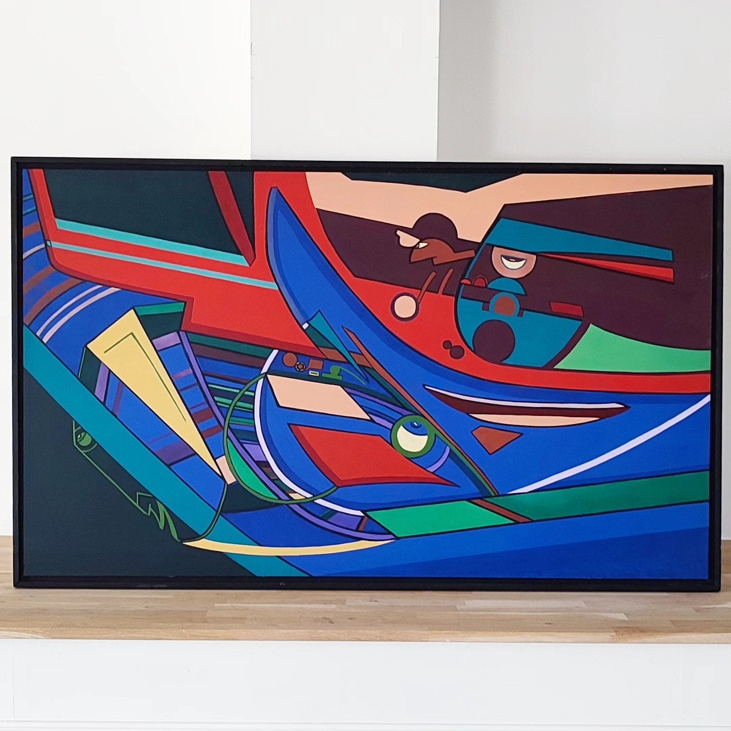 Schilderij van Roland Lavianne. Doe een bod., Antiek en Kunst, Ophalen of Verzenden