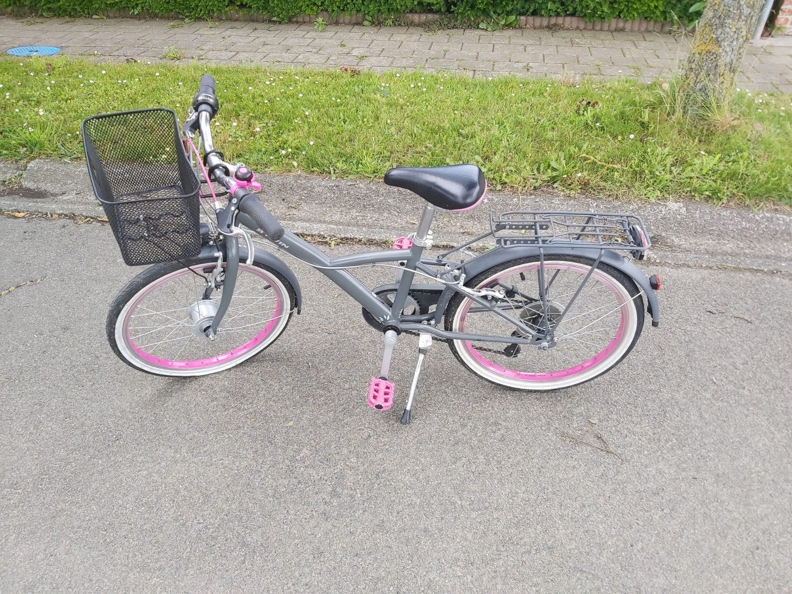 Mooie kinder meisjes fiets., Ophalen