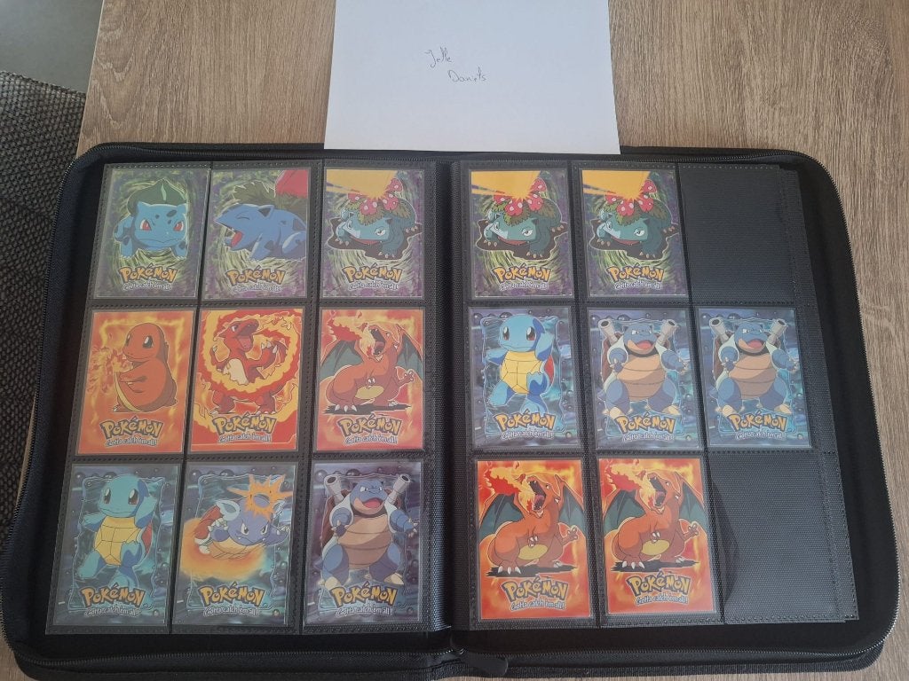 Pokemon kaarten Blastoise, Charizard, Venusaur., Ophalen