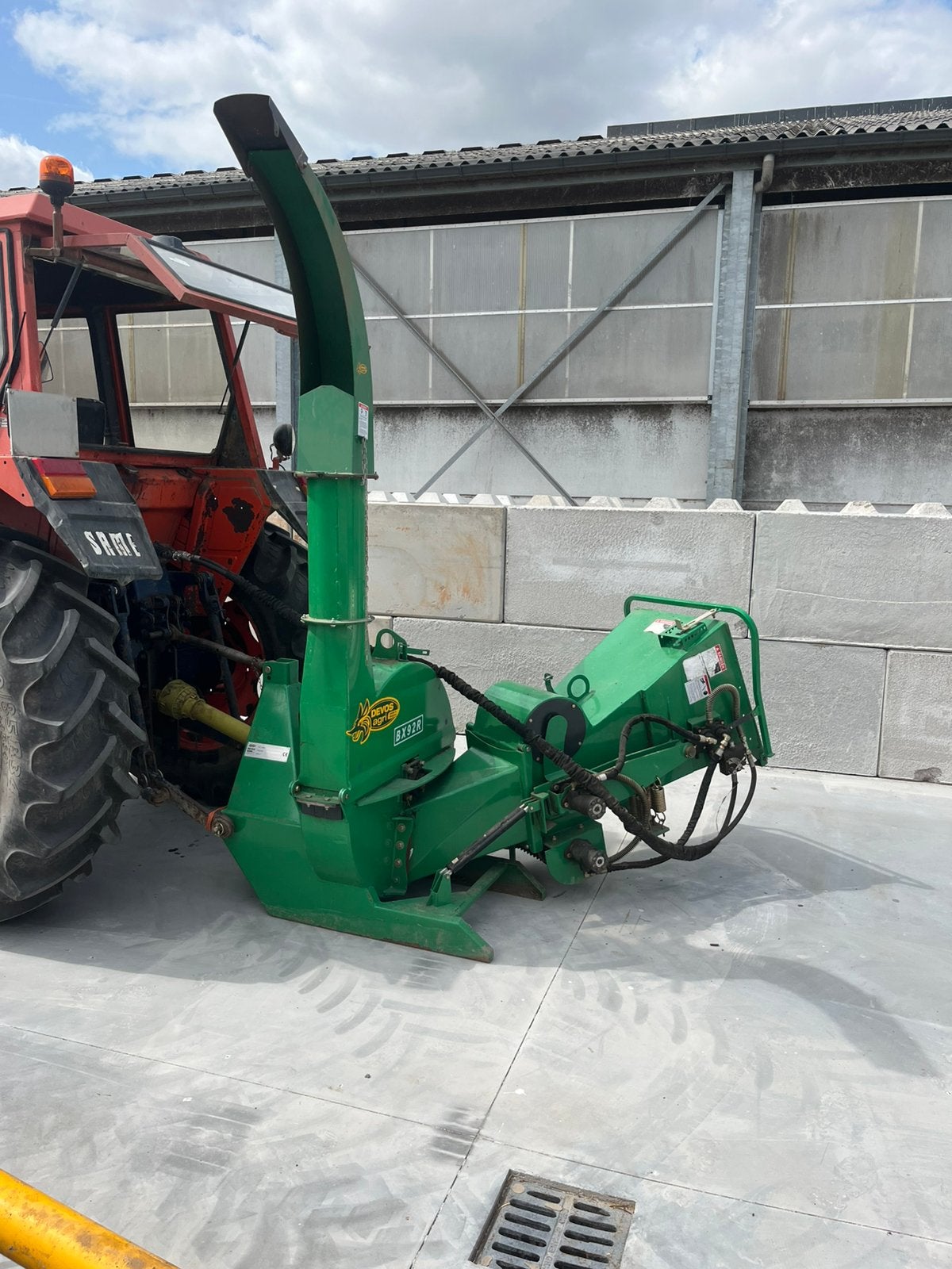 hakselaar voor aan tractor, Ophalen
