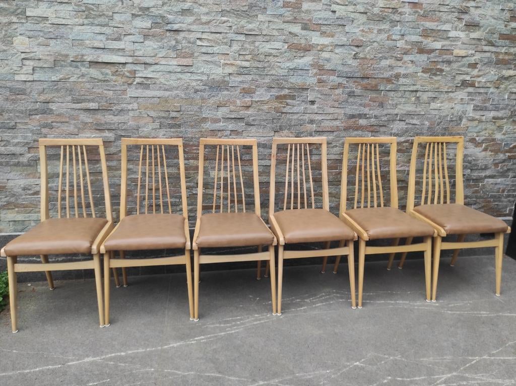 chaises rétro, Enlèvement, Utilisé, Brun, Bois