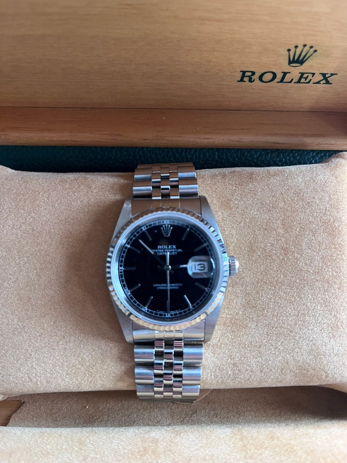 Rolex Datejust 36 - 16234 - Full Set - Uitstekende staat, Handtassen en Accessoires, Horloges | Heren, Ophalen, Staal, Polshorloge