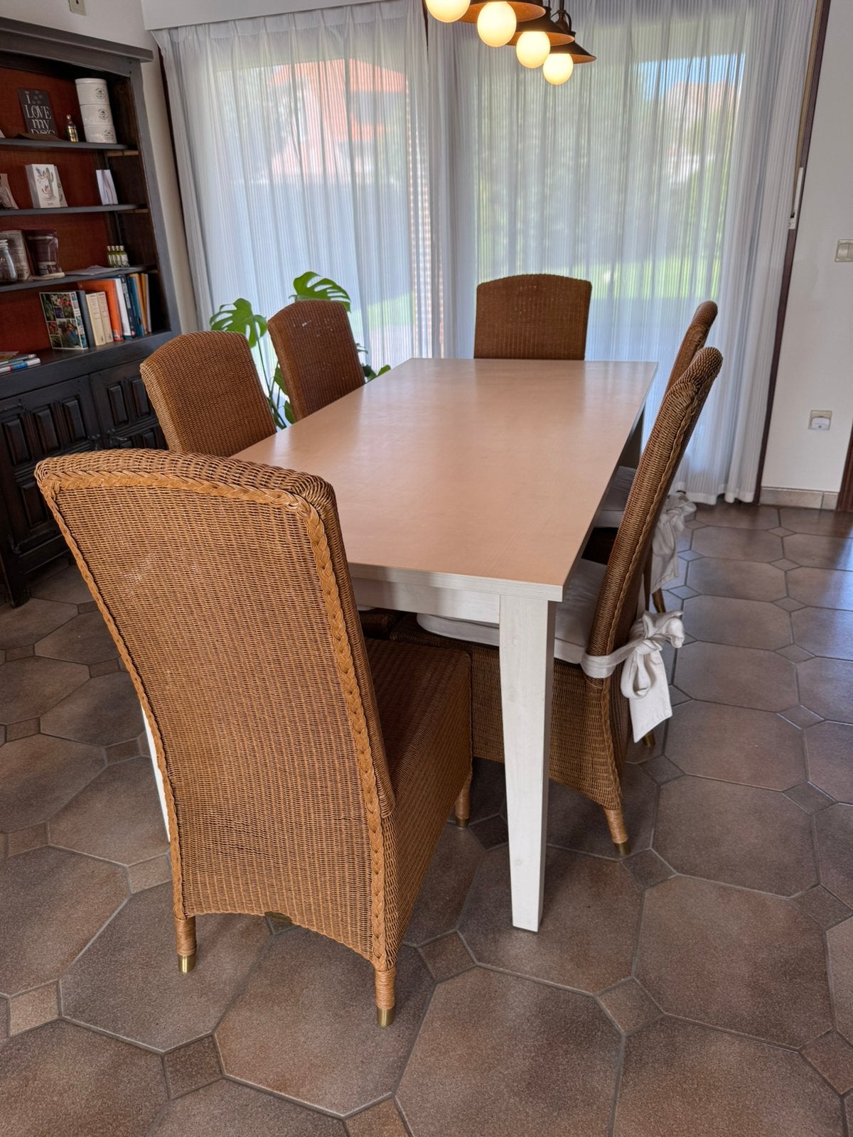 6 Rotan stoelen, Huis en Inrichting, Ophalen, Zo goed als nieuw, Rotan, 4 tot 6 stoelen