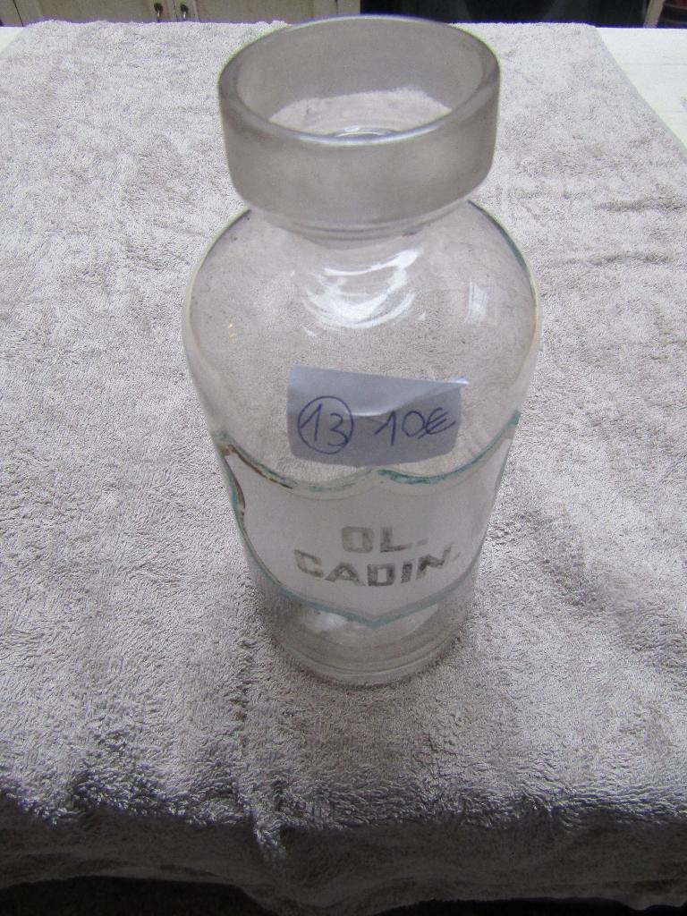 Pot en verre soufflé transparent H20-DF9-DG5.5, 1150g OL. CA, Antiquités & Art, Antiquités | Verre & Cristal, Enlèvement ou Envoi