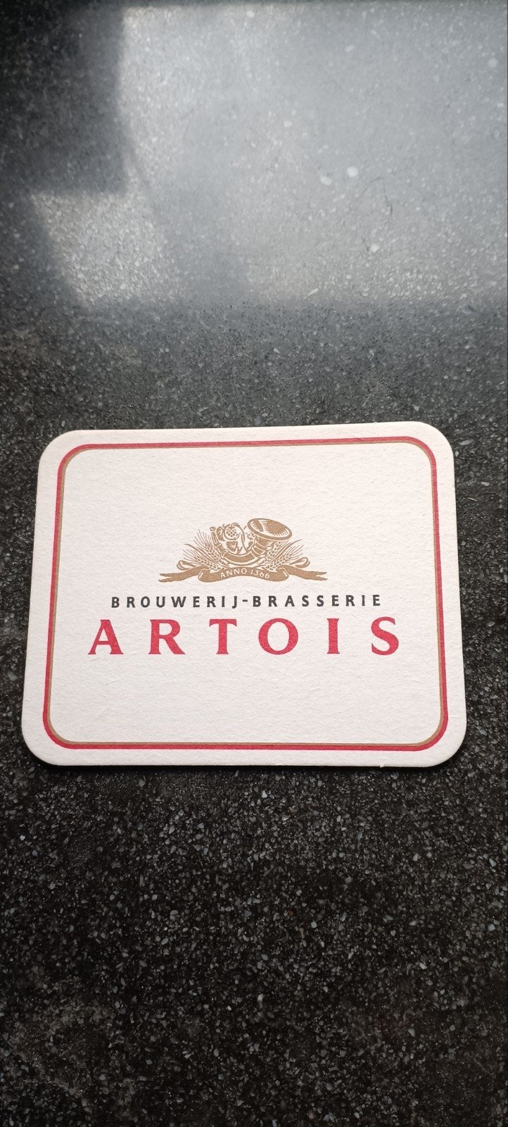 Oud bierviltje Br. STELLA artois, Verzamelen, Biermerken, Ophalen of Verzenden, Stella Artois