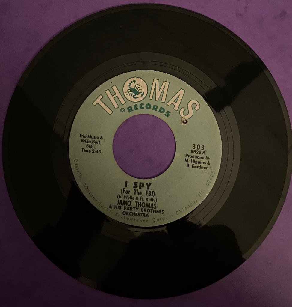 Jamo Thomas & His Party Brothers Orchestra I Spy For The FBI, Gebruikt, 7 inch, Single, Ophalen of Verzenden