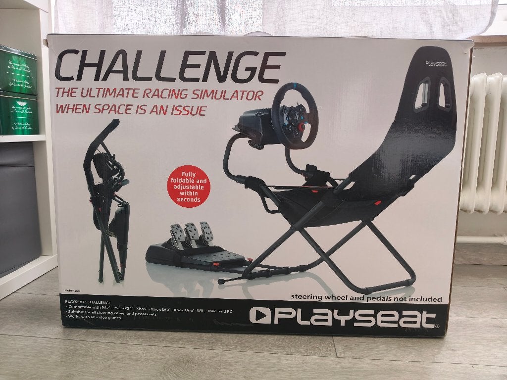 Logitech G29 Driving Force + Playseat Challenge + TV, Games en Spelcomputers, Ophalen, Racestoel, PlayStation, Zo goed als nieuw
