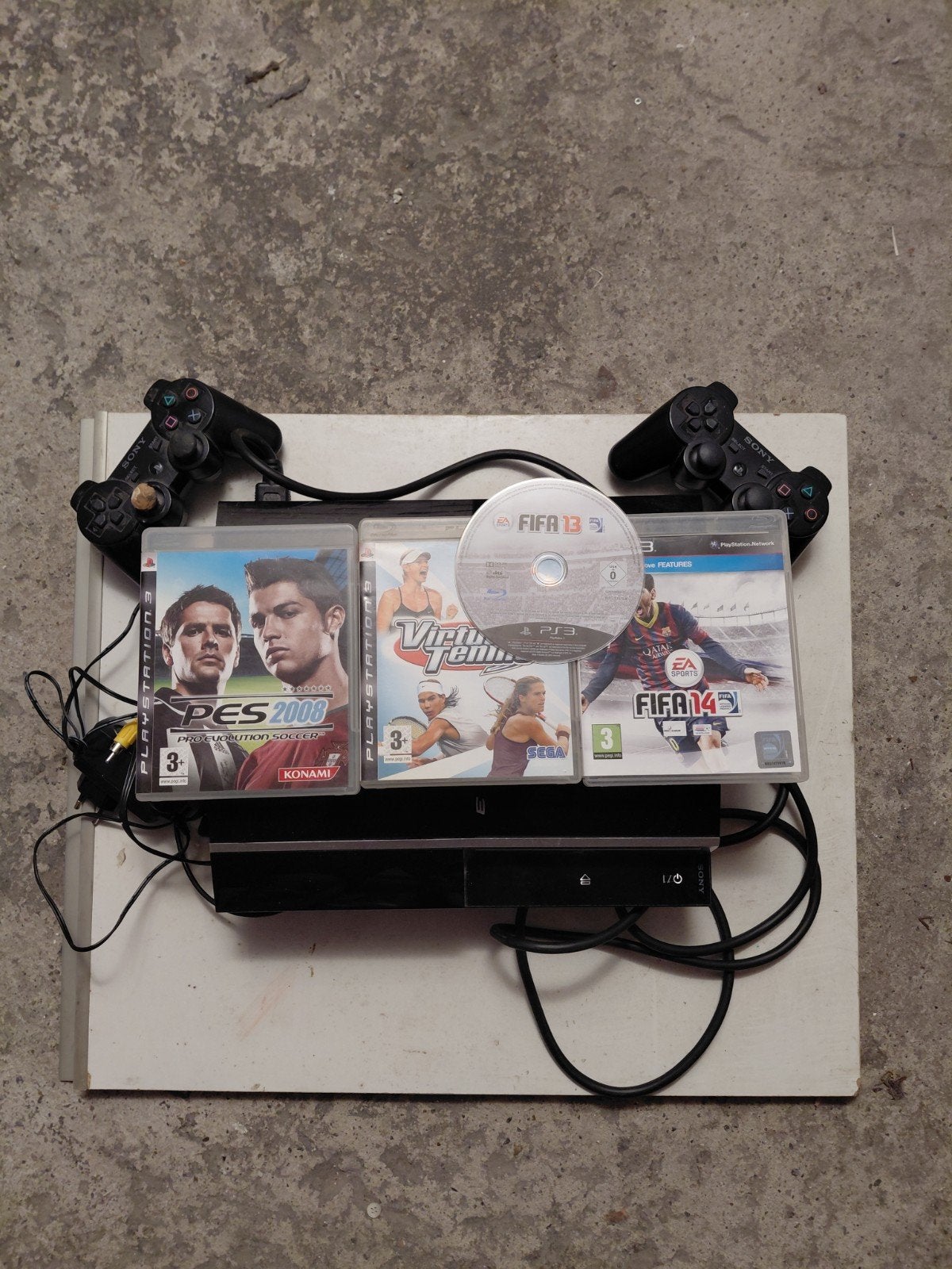 PS3 avec jeux et joysticks, Enlèvement, Ne fonctionne pas, Avec jeux