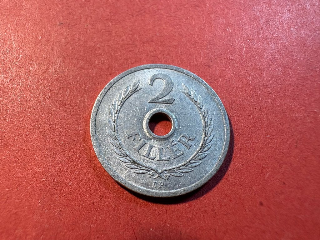 Hongarije - 2 filler 1950 (#230#), Postzegels en Munten, Ophalen of Verzenden, Hongarije, Losse munt