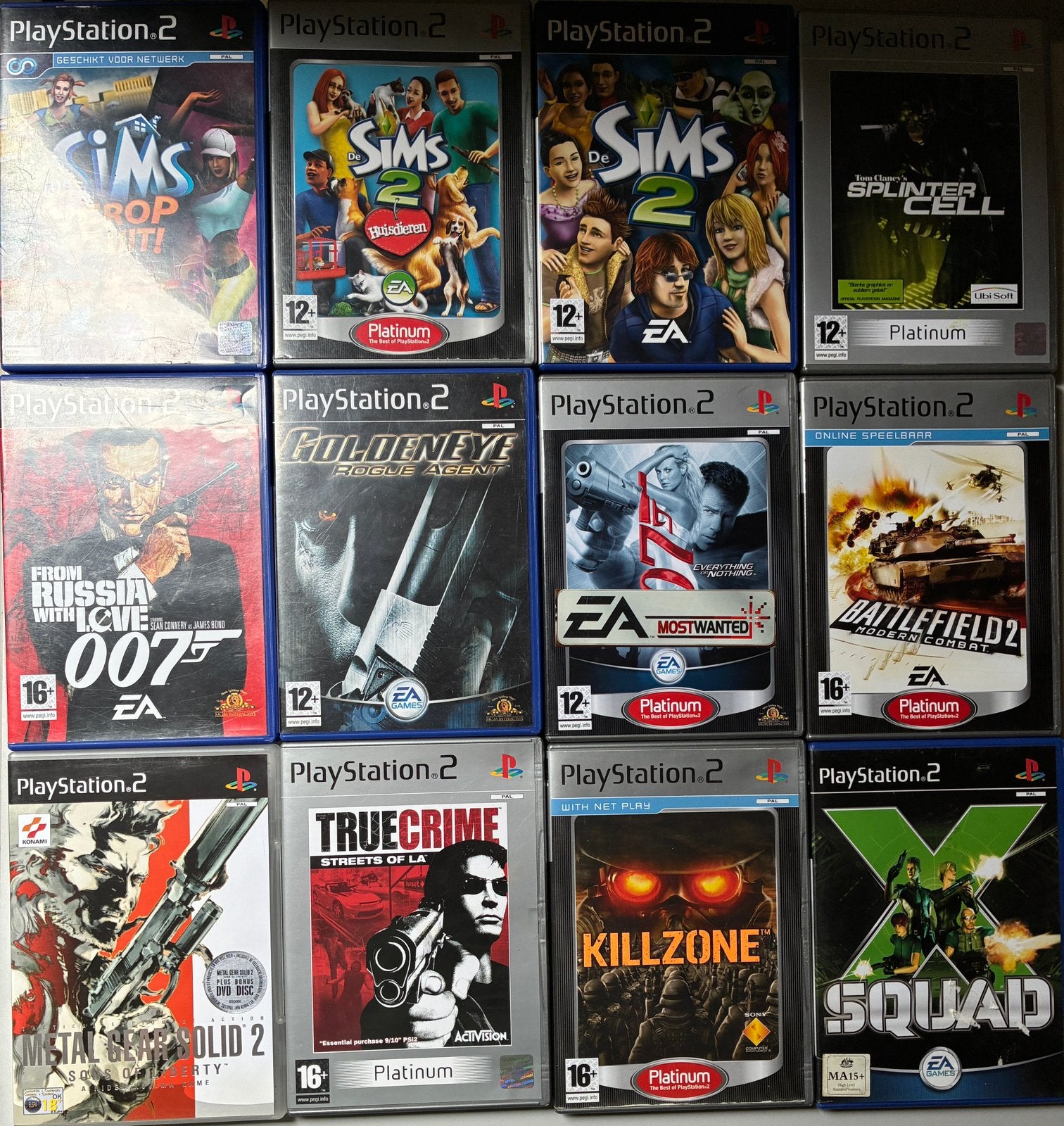 12 PlayStation 2 spellen compleet en in goede staat, Envoi, Comme neuf