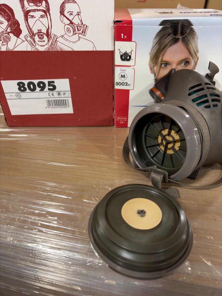Moldex 8002 halfgelaatsmasker maat M – zonder filters, Doe-het-zelf en Bouw, Adembescherming, Ophalen of Verzenden, Nieuw, Halfgelaatsmaskers