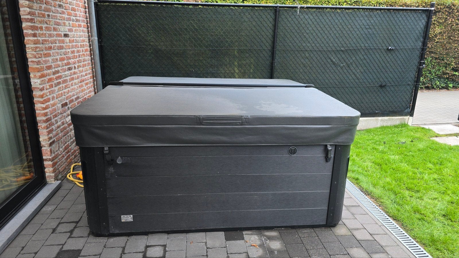 Jacuzzi cover Bubbelkoning Fox Prisma + coverlift compleet, Ophalen, Gebruikt