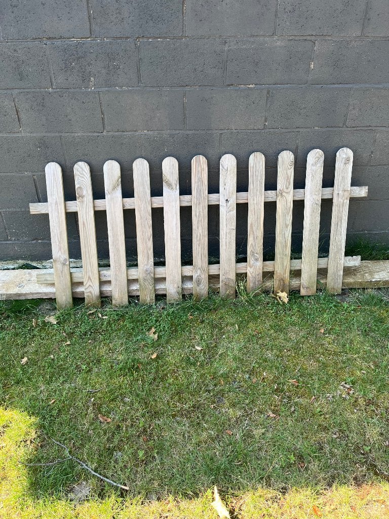 Barrières en bois (3), Jardin & Terrasse, Clôtures de jardin, Enlèvement, Comme neuf, Bois, Clôture ornementale