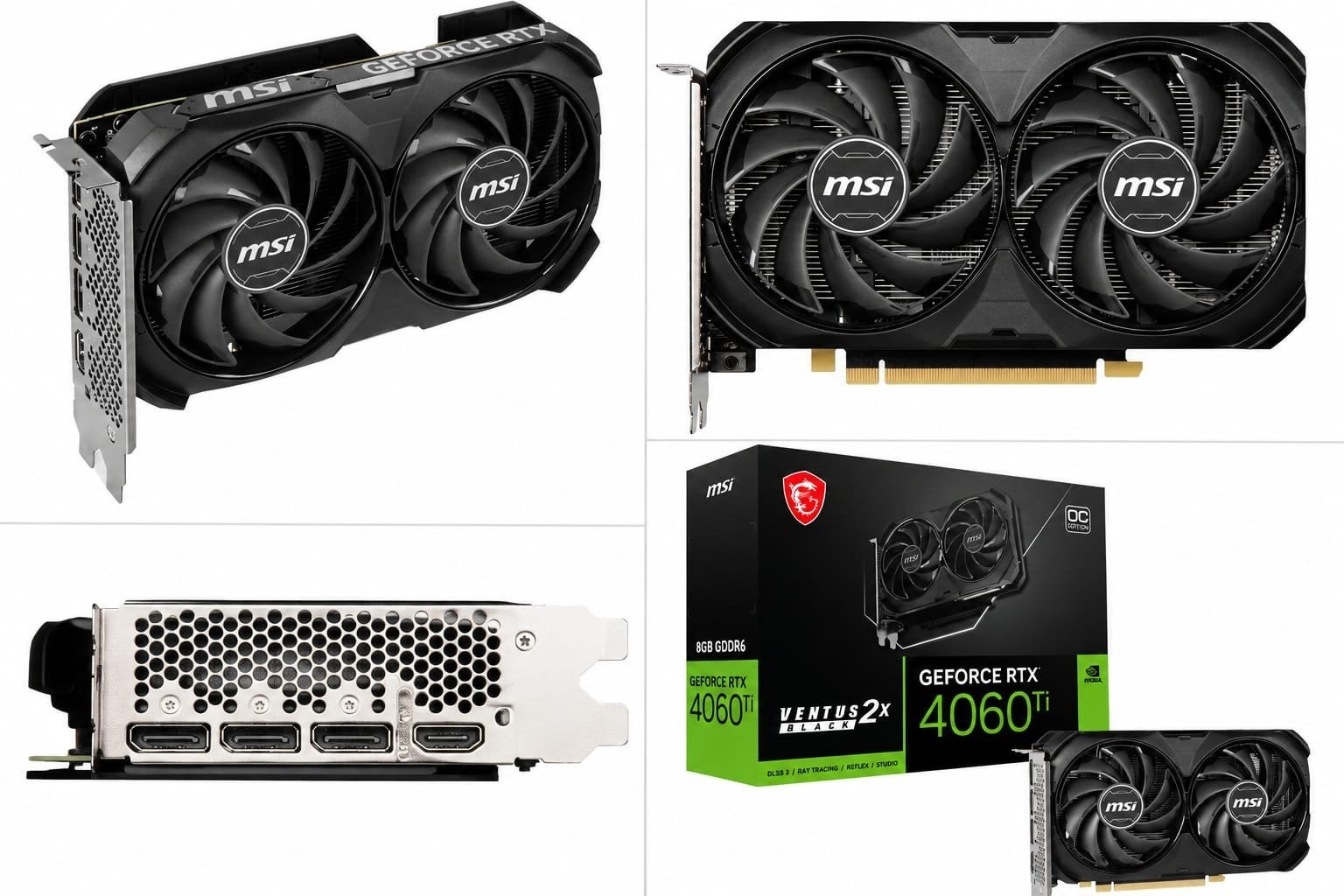 Msi ventus 4060ti grafische kaart gpu/video kaart 
8GB GDDR6, Enlèvement ou Envoi, GDDR6, PCI-Express 4, Comme neuf
