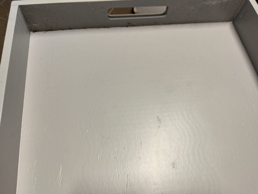 plateau/plateau de service en bois, Comme neuf, Enlèvement, Rectangulaire, Bois