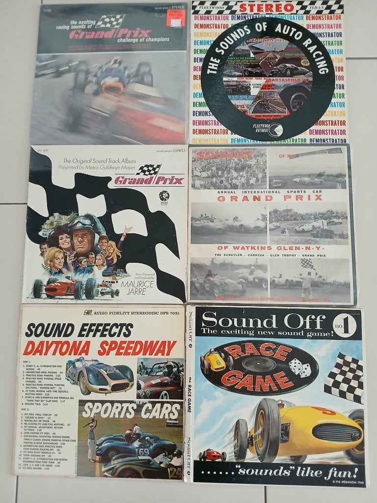 Racegeluiden/Verslagen op vinyl+CD, Verzamelen, Automerken, Motoren en Formule 1, Ophalen, Gebruikt
