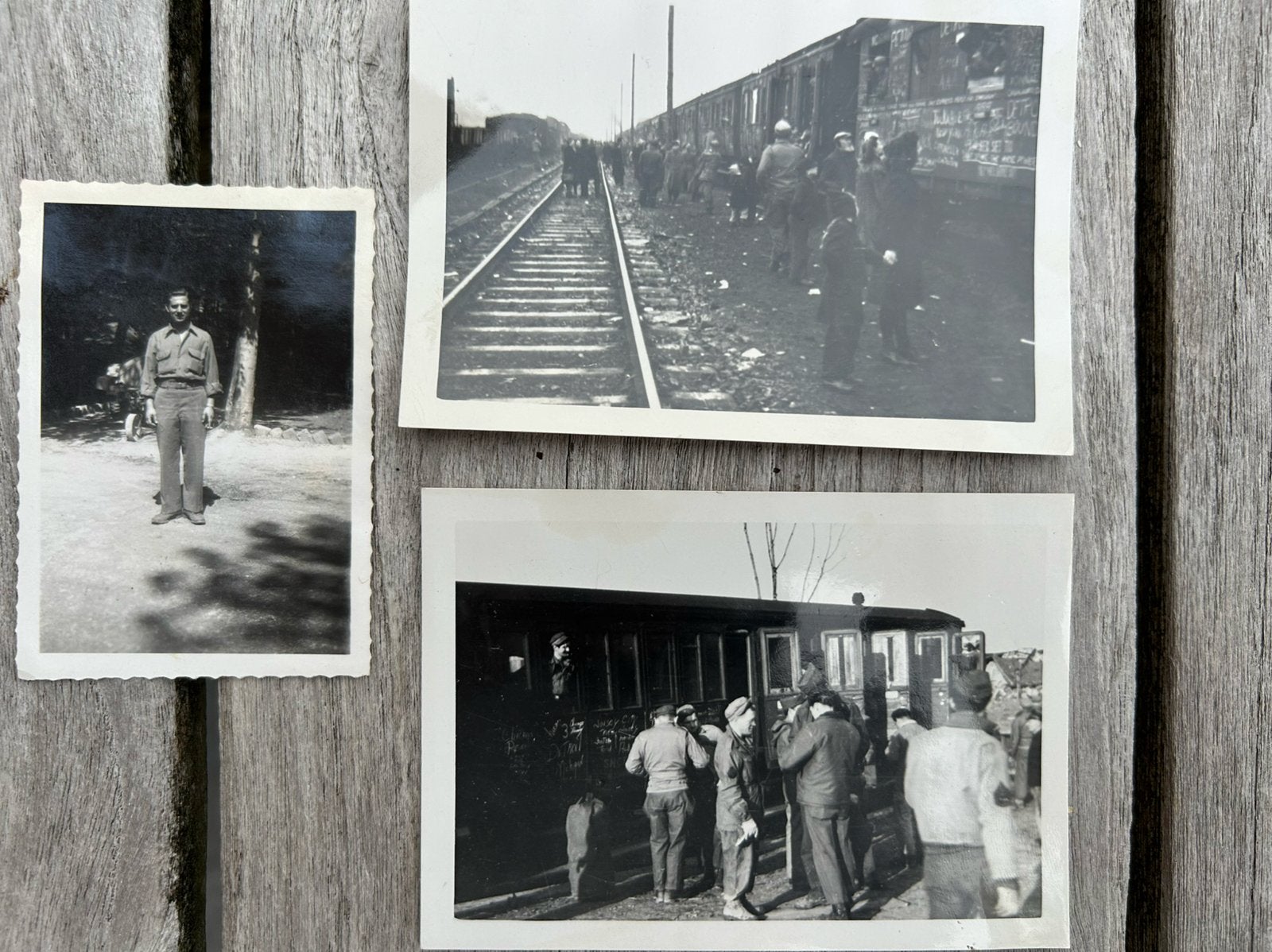 Photos originales US WW2 : GIs train en France 1945-1946, Enlèvement ou Envoi