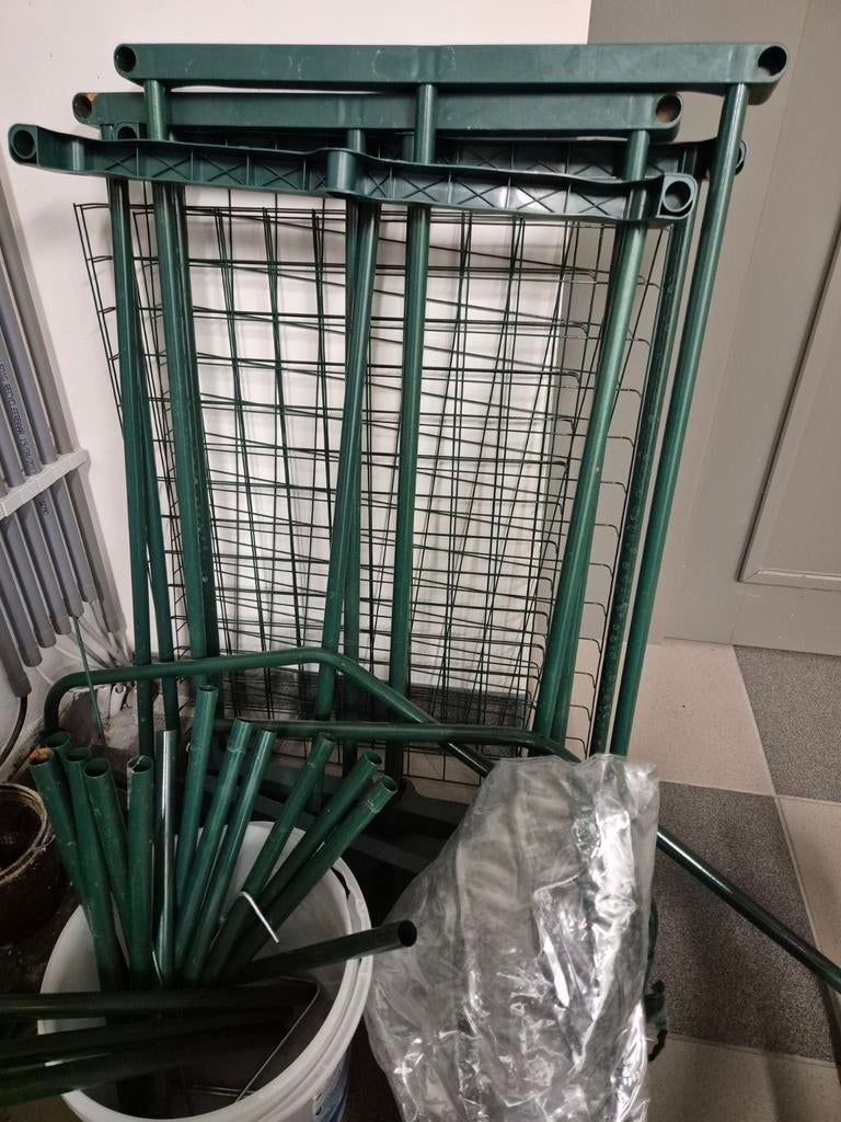 Mini serre - 4 leggers, Ophalen, Zo goed als nieuw, Aluminium, Kweekkas