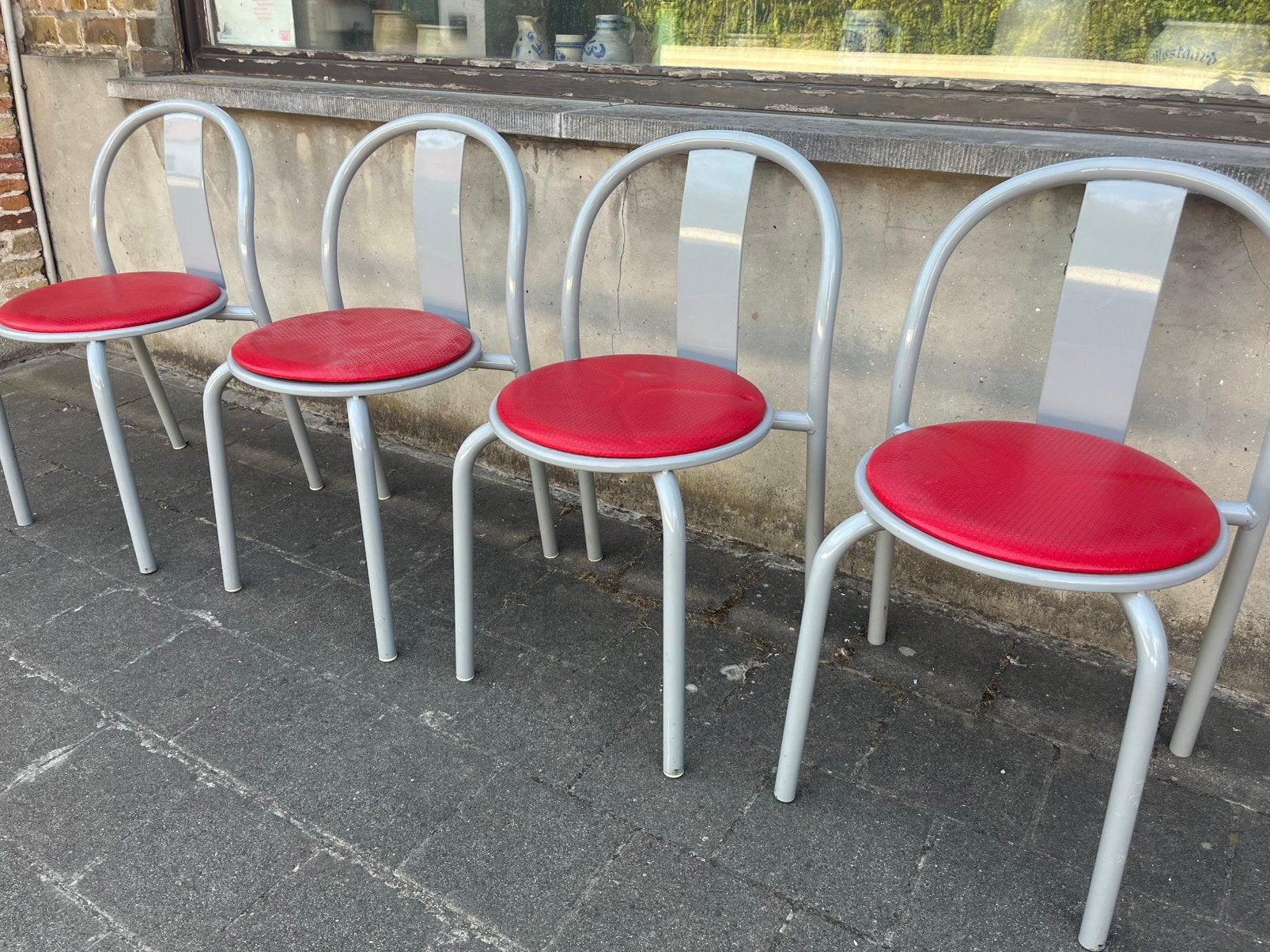 Vintage Ikea MAXMO stoelen, Gris, Memphis Milano, Enlèvement, Utilisé