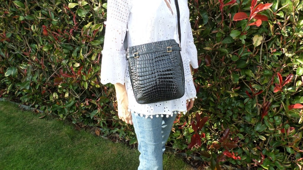 Nina Ricci leren tas, Ophalen of Verzenden, Zwart