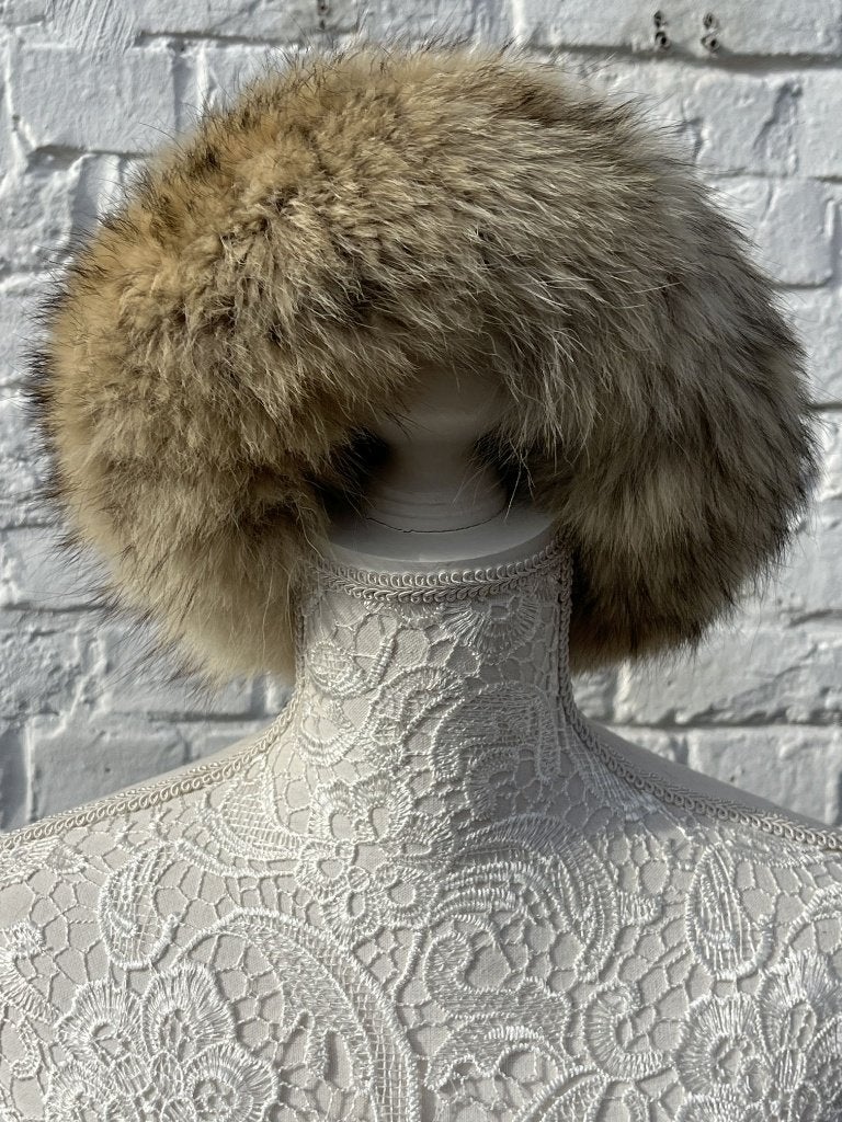 Hoed van leder/vos XS, Kleding | Dames, Verzenden, Gedragen, Maat 34 (XS) of kleiner, Muts